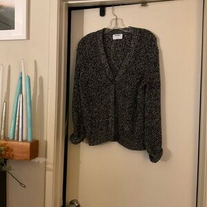 Black + White Cardigan